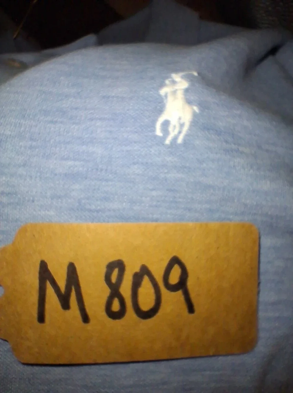 Polo by Ralph Lauren Men’s Long-Sleeve Polo — Heather Light Blue In A Size Large